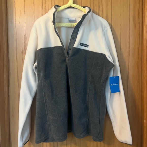 Columbia Benton Springs Half Snap Pullover in Gray /Cream Size XL NWT MSRP $60 - Picture 6 of 6